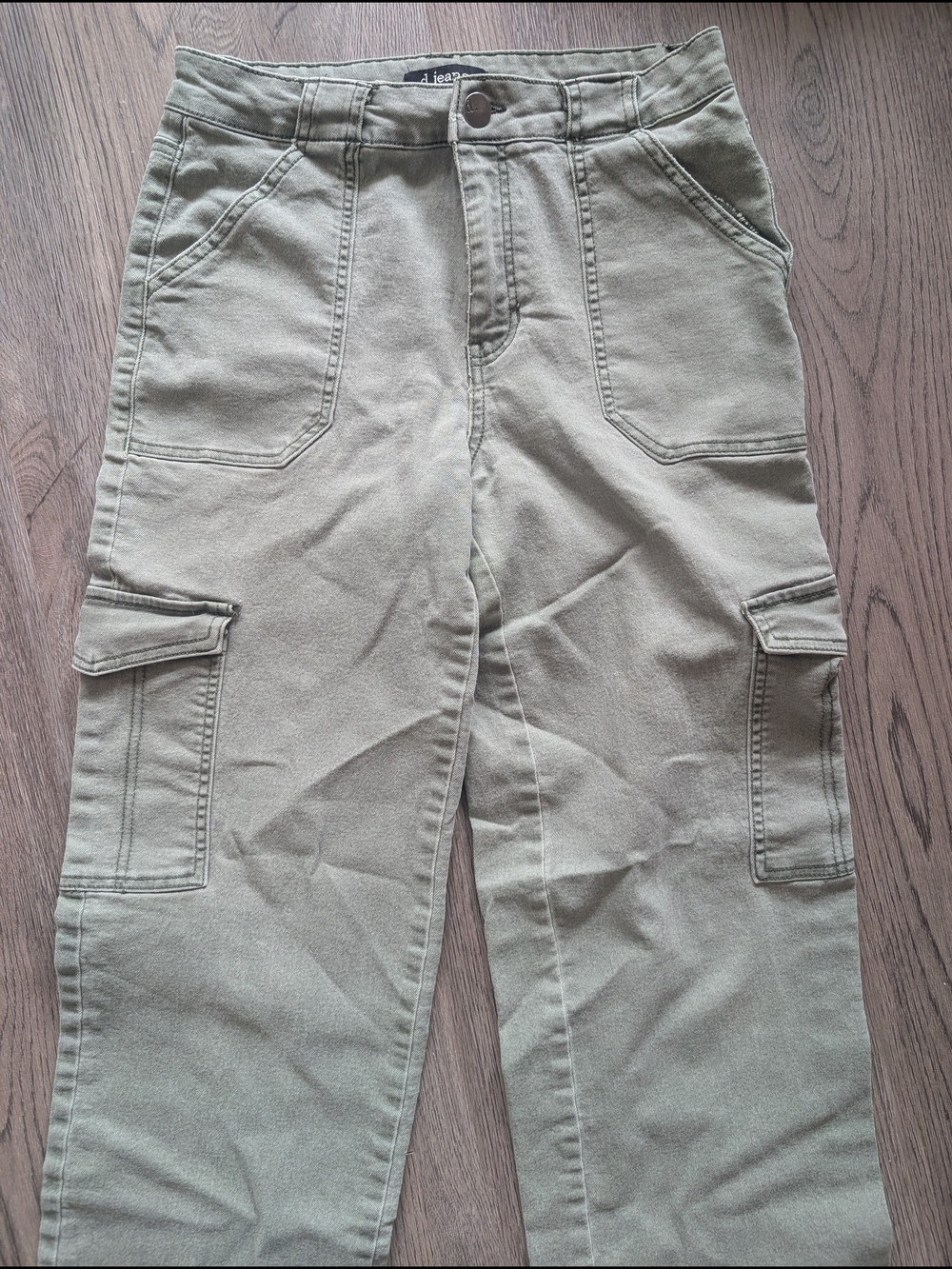 Olive Cargo Pants with Utility Pockets